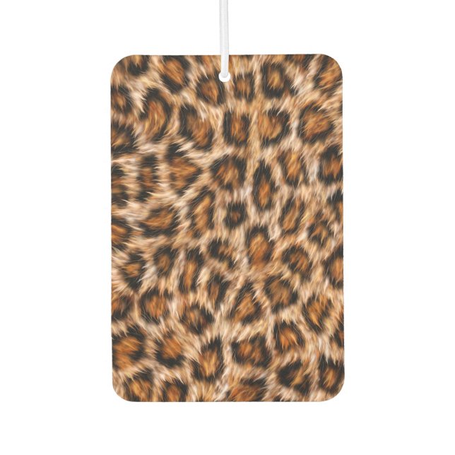 Leopard Jaguar Cat Brown Fur Pattern-24609 Car Air Freshener (Front)