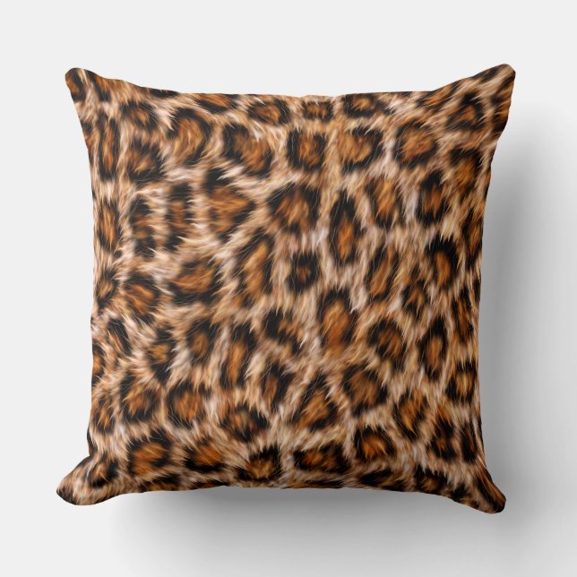 Leopard Jaguar Cat Brown Fur Pattern-24609 Cushion (Front)