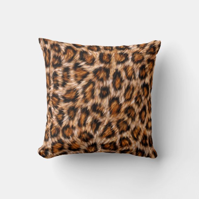 Leopard Jaguar Cat Brown Fur Pattern-24609 Cushion (Front)