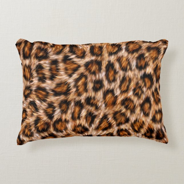 Leopard Jaguar Cat Brown Fur Pattern-24609 Decorative Cushion (Front)