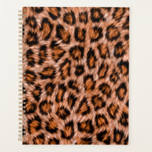 Leopard Jaguar Cat Brown Fur Pattern-24609 Planner
