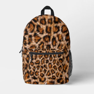 Leopard Jaguar Cat Brown Fur Pattern-24609 Printed Backpack