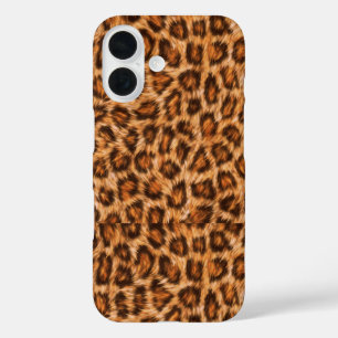 Leopard Jaguar Cat Brown Fur Pattern iPhone 16 Case