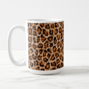 Leopard Jaguar Cat Brown Fur Pattern Coffee Mug