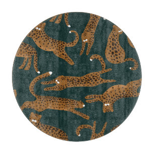 Leopard Jungle: Animal Print Vintage. Cutting Board