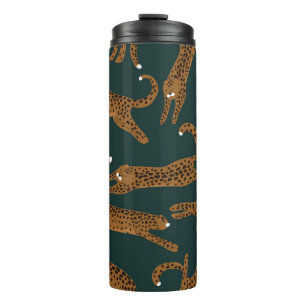 Leopard Jungle: Animal Print Vintage. Thermal Tumbler
