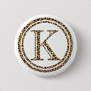 Leopard K 6 Cm Round Badge