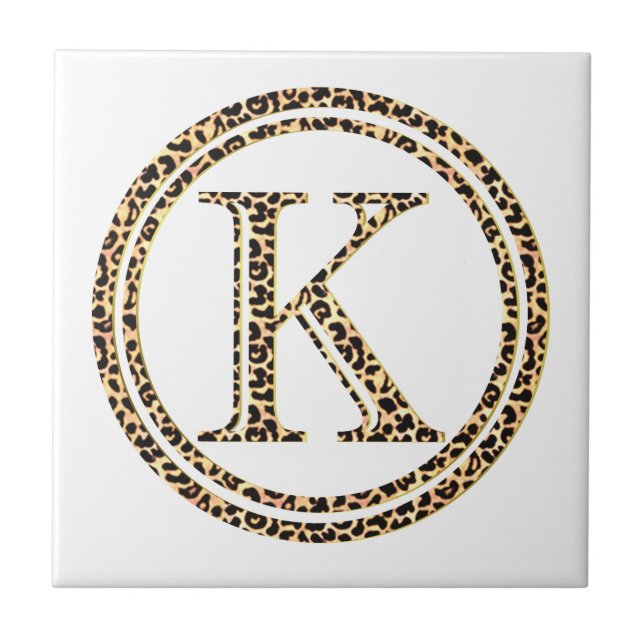 Leopard K Ceramic Tile (Front)