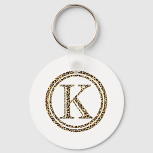 Leopard K Key Ring