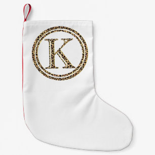 Leopard K Small Christmas Stocking
