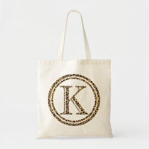 Leopard K Tote Bag