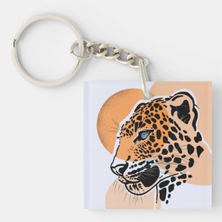 Leopard Keychain – Wildlife Animal Art 