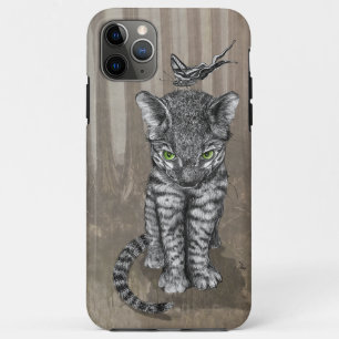 LEOPARD Kitten Butterfly iPhone 11 Pro Max Case