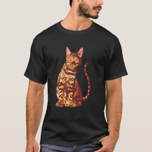 Leopard Kitten Mum Dad Artwork Colourful Spotted B T-Shirt