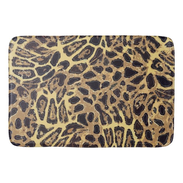 Leopard Large Bath Mat (Front)