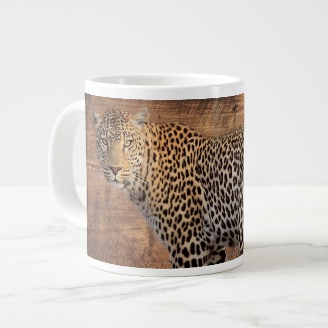 Leopard Large Coffee Mug (Front Left)