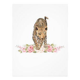 Leopard, Leopard Rose, Leopard Flower Photo Print
