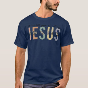 Leopard Let Me Tell You About My Jesus, Christian  T-Shirt