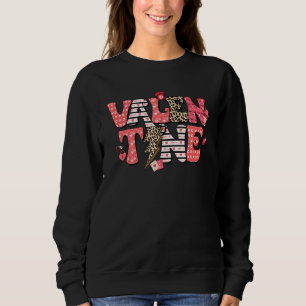 Leopard Lightning Vintage Valentines Day Couple Ma Sweatshirt