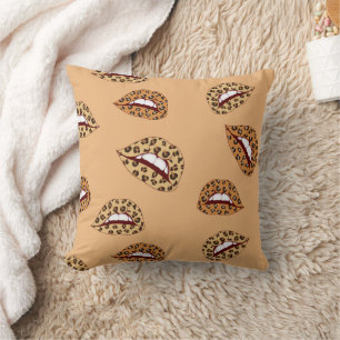 Leopard Lips  Cushion