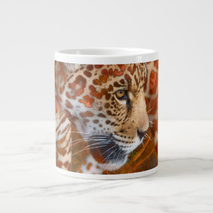 LEOPARD LIVING IN COLORS LARGE COFFEE MUG