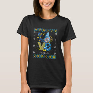 Leopard LOVE Gnome Menorah Dreidel Mum Life Hanukk T-Shirt