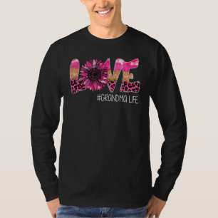 Leopard Love Grandma Life Grandma Mother's Day T-Shirt