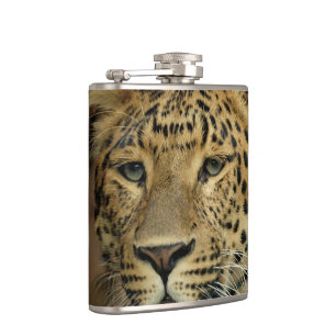 Leopard Lovers Art Hip Flask