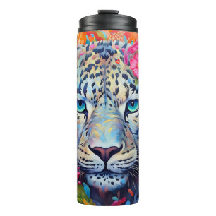 Leopard lovers' big cats camper fun animal safari thermal tumbler