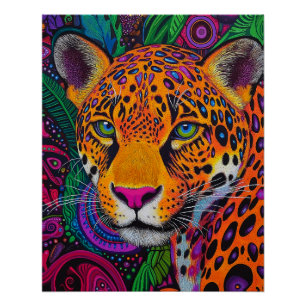 Leopard Luminous  Poster