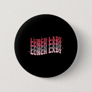 Leopard Lunch Lady Valentine's Day 6 Cm Round Badge