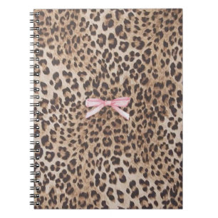 Leopard Luxe Notebook with Pink Bow