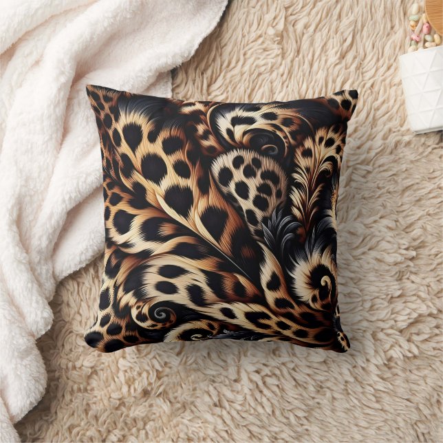 Leopard Luxe: Sleep with Fierce Style Cushion (Blanket)