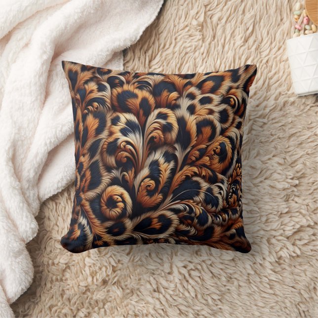 Leopard Luxe: Transform Your Bedroom with a  Cushion (Blanket)