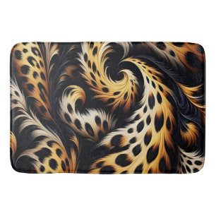 Leopard Majesty: Feel the Power of Wild Design Bath Mat