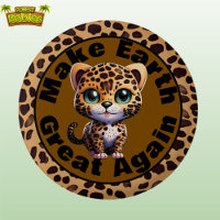 Leopard, Make Earth Great Again Cute Environmental