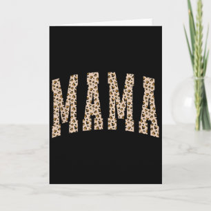 Leopard Mama,retro Heart Mama, Gift For Mum,mama S Card