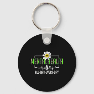 Leopard Mental Health S Human Brain Illness Awaren Key Ring