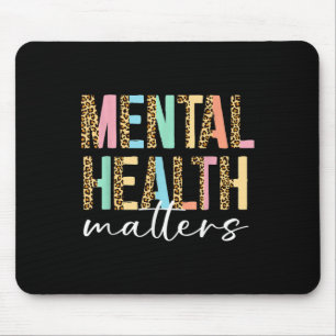 Leopard Mental Health S Human Brain Illness Awaren Mouse Pad