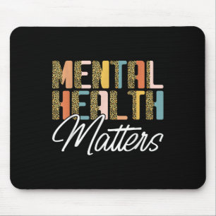 Leopard Mental Health S Human Brain Illness Awaren Mouse Pad