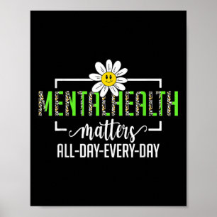 Leopard Mental Health S Human Brain Illness Awaren Poster