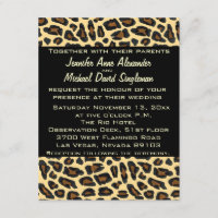 Leopard Modern Wedding and Reception