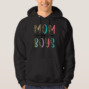 Leopard Mum Of Boys From Son Mothers Day Birthda Hoodie