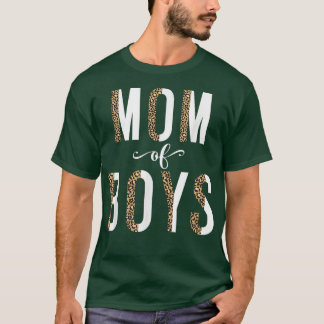 Leopard Mum Tee for Mothers DayMom of Boys