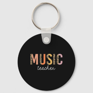 Leopard Music Teacher Cute Ck To School Supplies W Key Ring