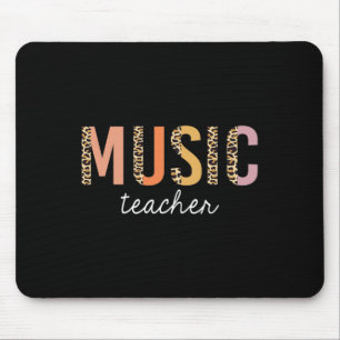 Leopard Music Teacher Cute Ck To School Supplies W Mouse Pad