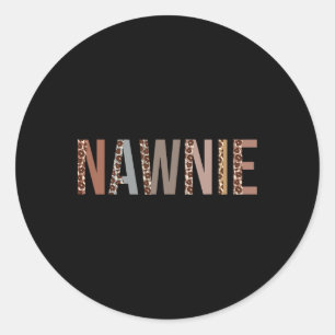 Leopard Nawnie Supplies Fun Ck To School Classic Round Sticker