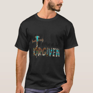 Leopard Not Perfect Just Forgiven Christian Wester T-Shirt
