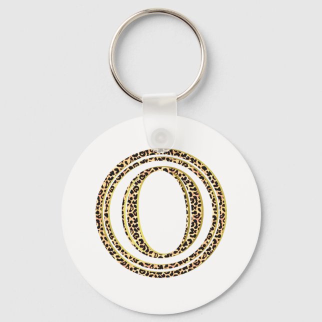 Leopard O Key Ring (Front)
