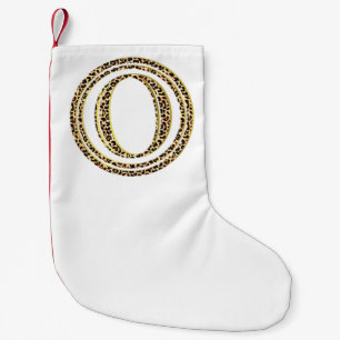 Leopard O Small Christmas Stocking